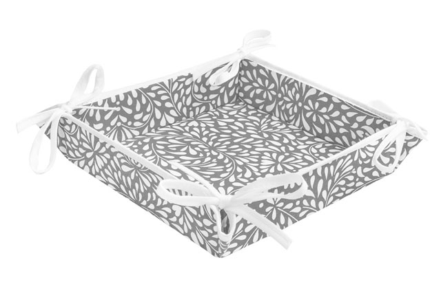 Provencal "coated" bread basket (Ondine. grey) - Click Image to Close